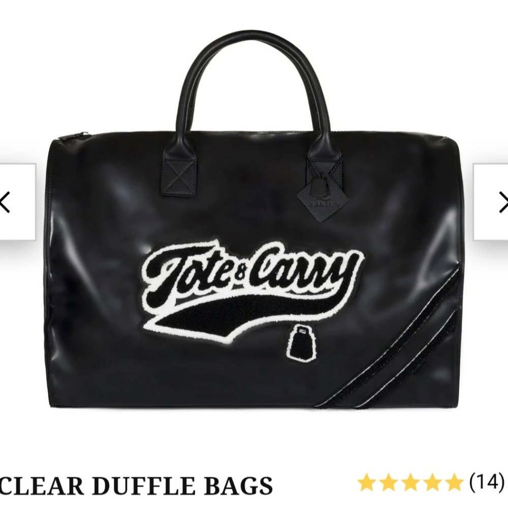 NWT Clear Duffle Bag